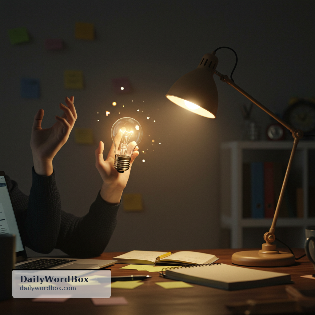 come up with: To think of or create an idea, plan, or answer.