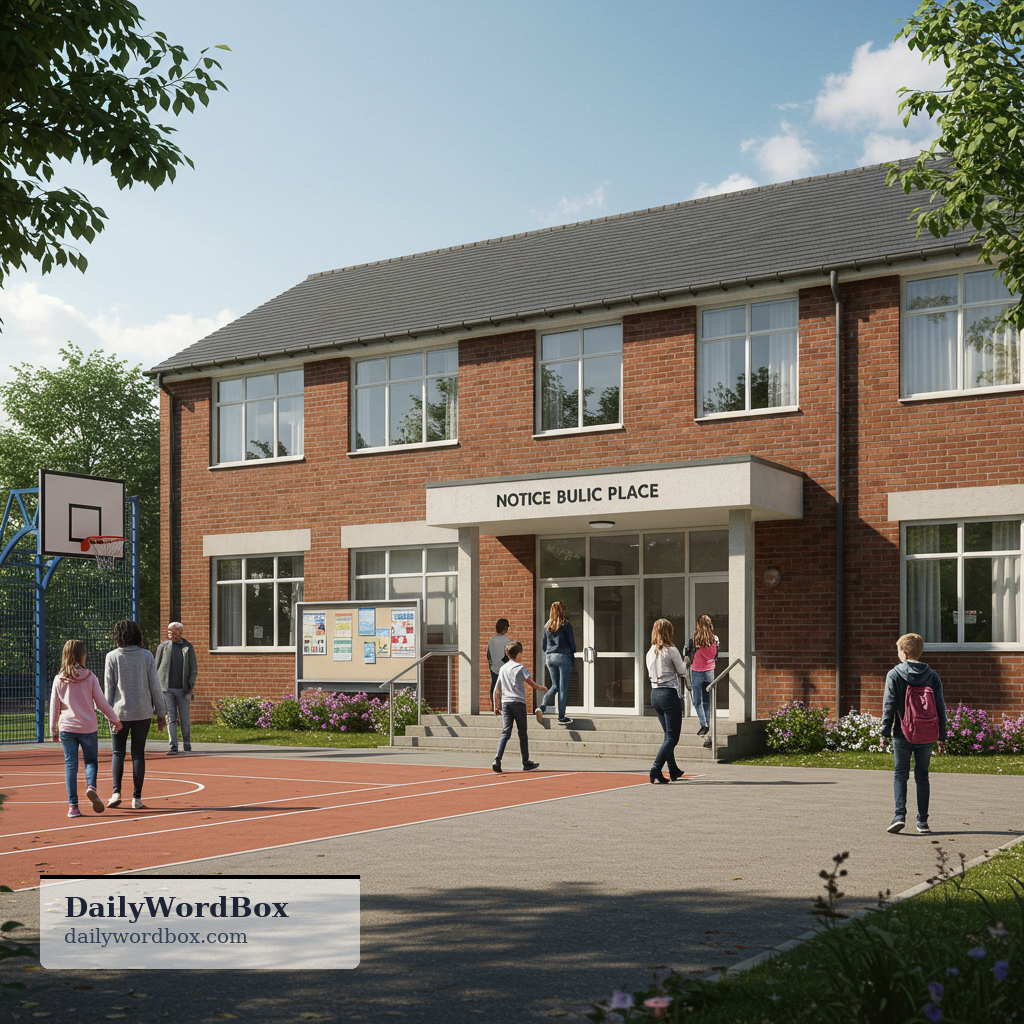 community center: a local public place where people can take classes, join activities, and use shared facilities