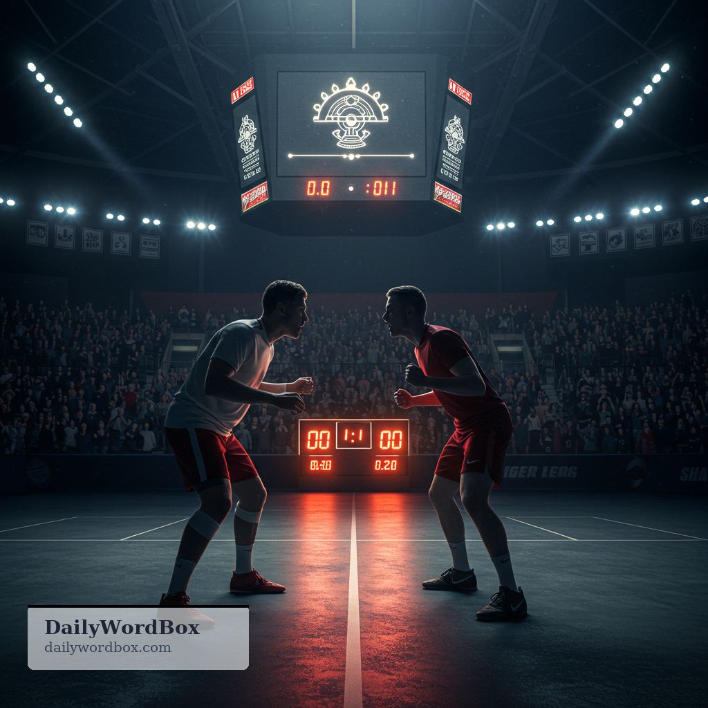contender: a person or team with a strong chance of winning a competition or title