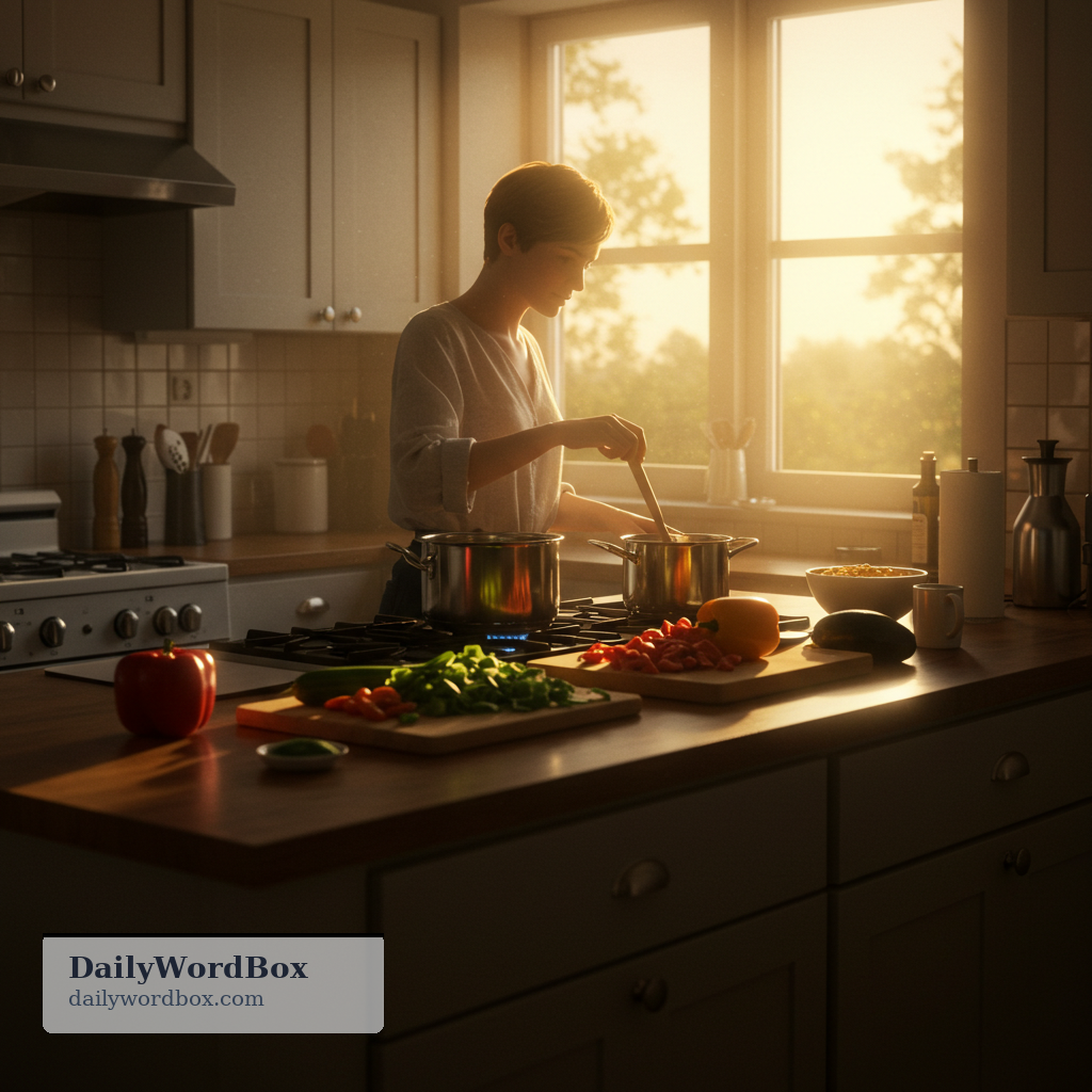 cook dinner: to prepare the evening meal by heating and combining ingredients