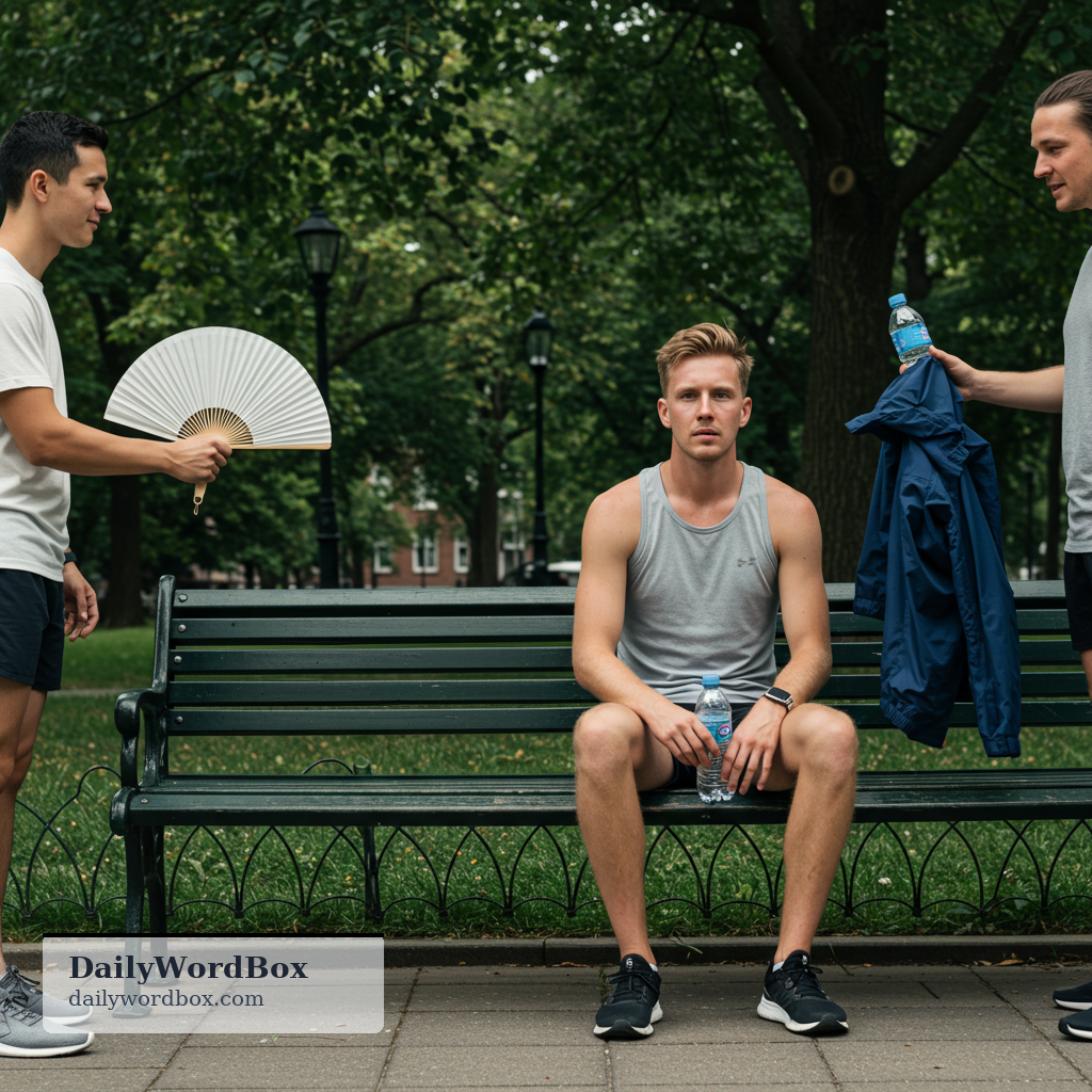 cool off: To make something or someone less hot, or to help someone calm down.