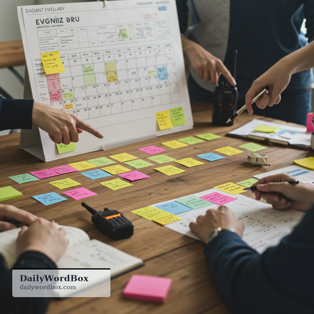 coordinate: to organize people or activities so they work together well