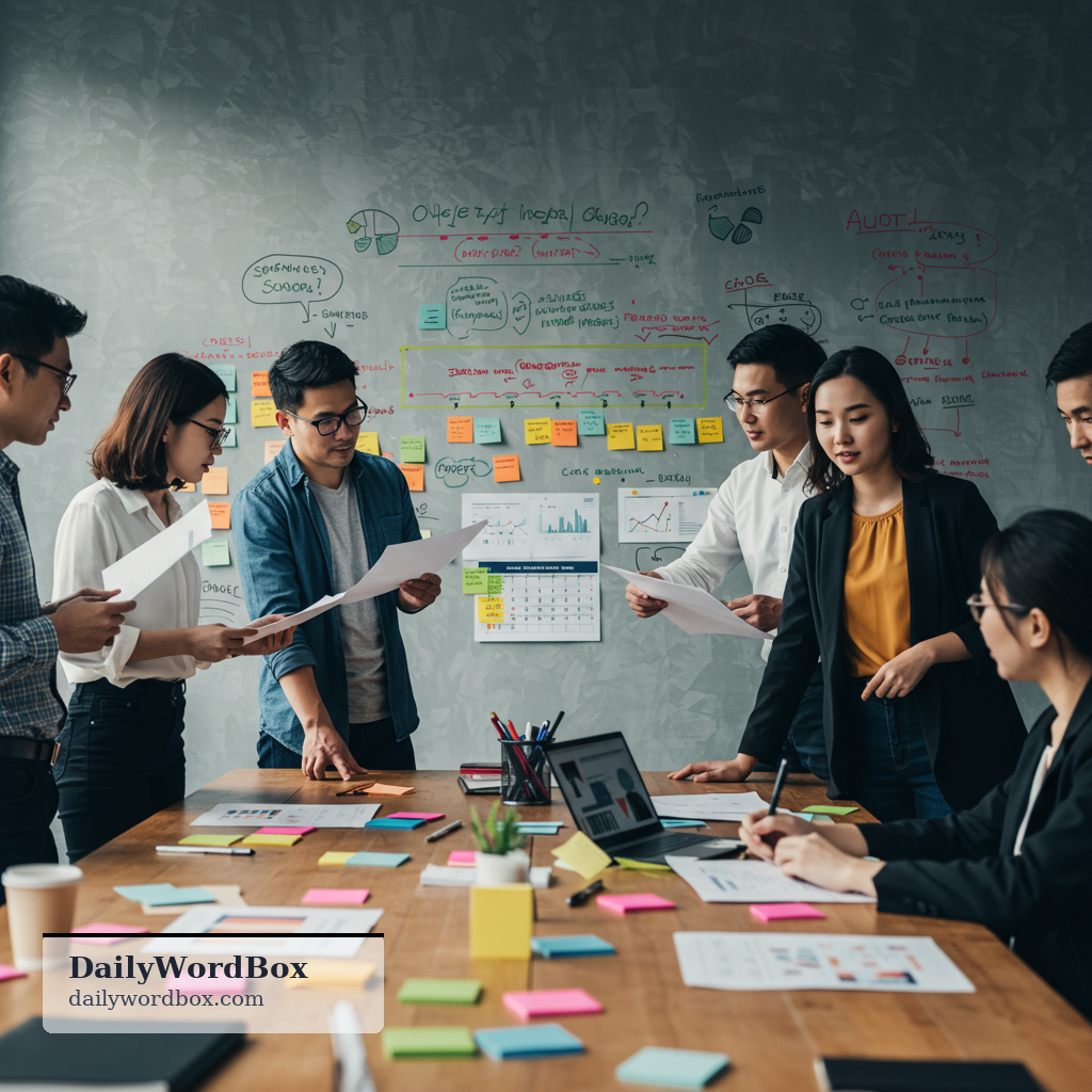 coordination: the organization and management of different people or activities so they work together effectively