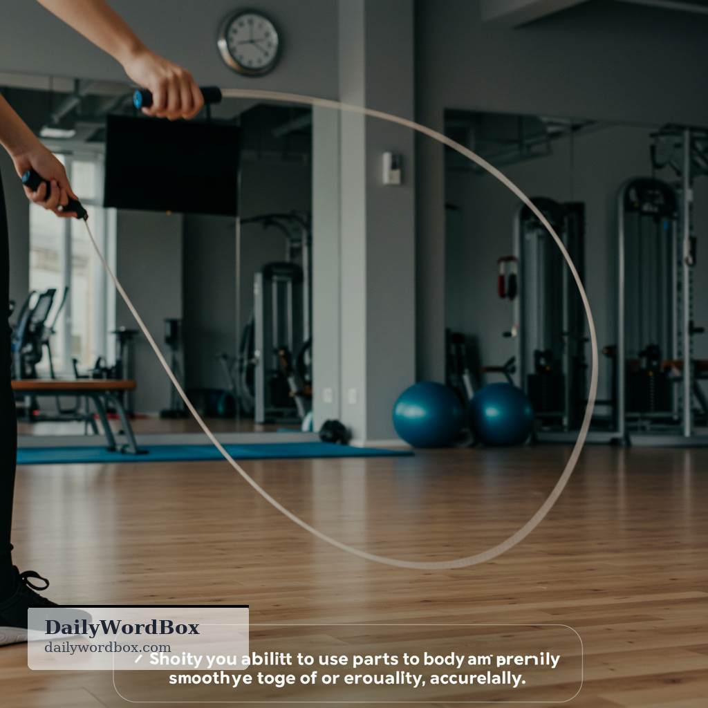 coordination: the ability to use different parts of the body together smoothly and accurately