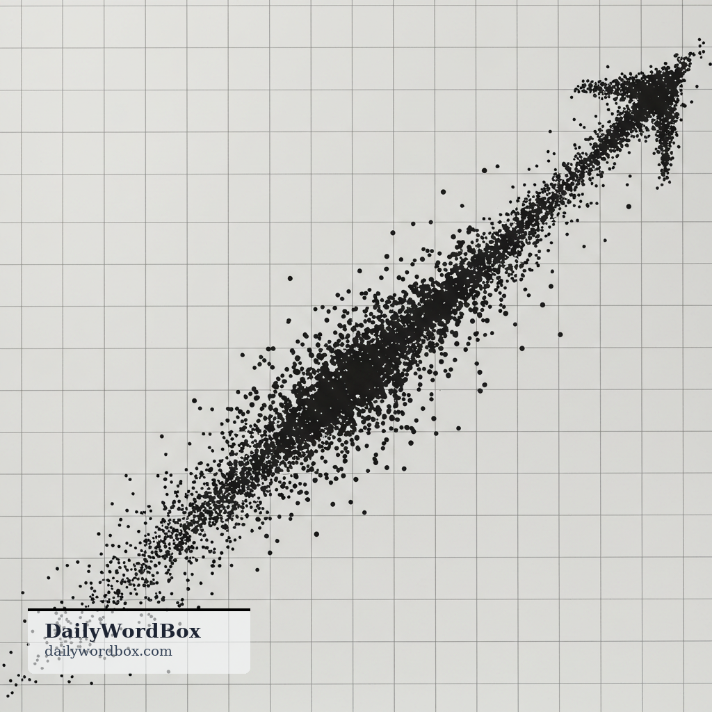 correlation: A statistical relationship showing the strength and direction of association between two variables.