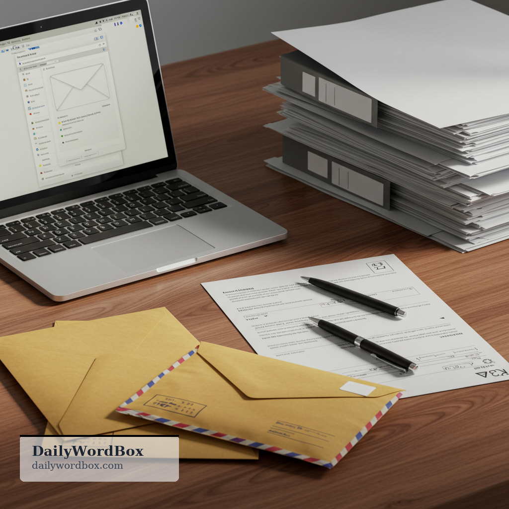 correspondence: letters, emails, or other written messages exchanged between people or organizations