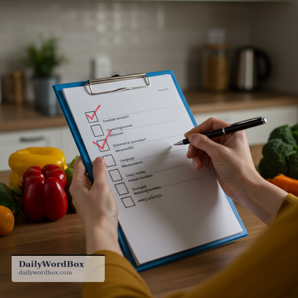 cross off: To mark an item on a list as completed or no longer needed by drawing a line through it.
