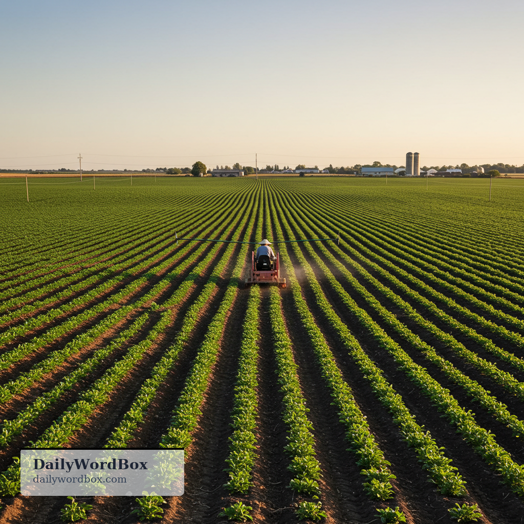 cultivate: to grow plants or crops by working the land