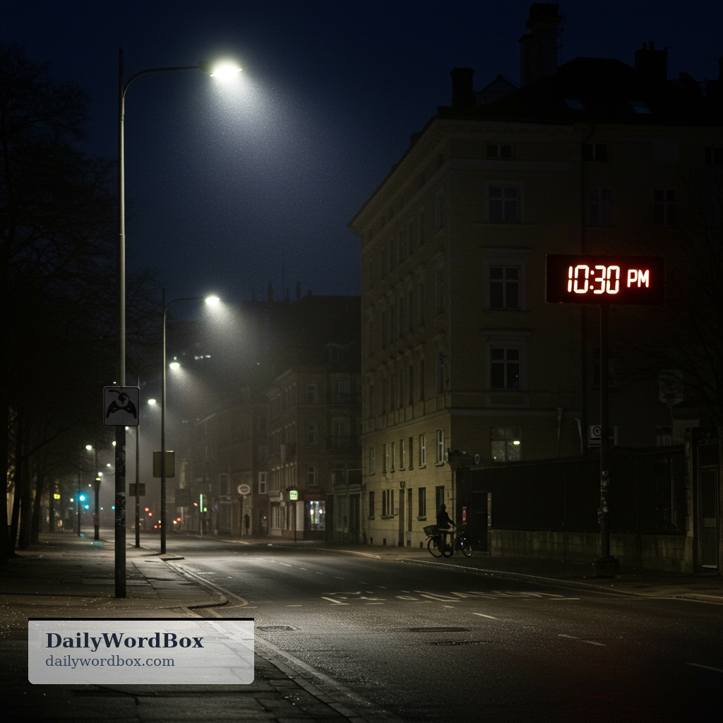 curfew: A regulation requiring people to remain indoors between specified hours, typically at night, or the time at which th…