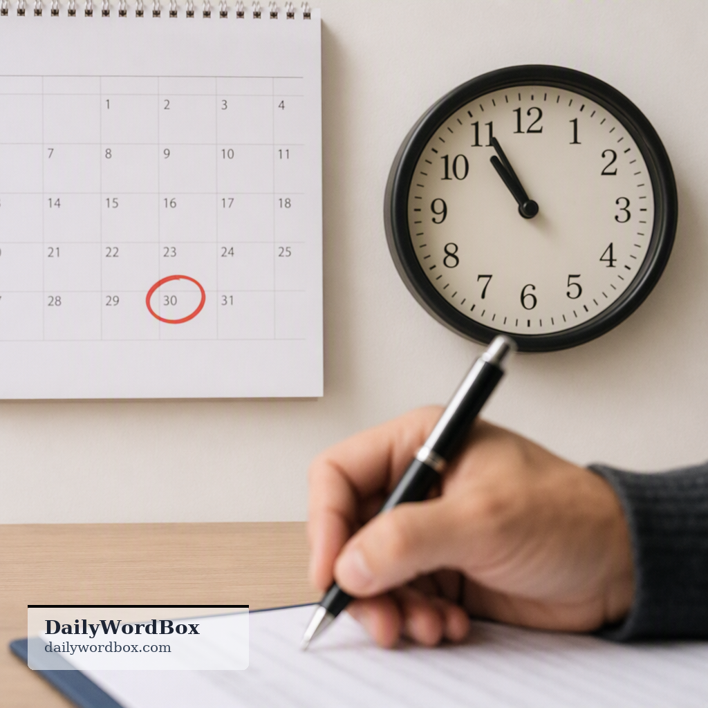 deadline: A deadline is a specific time or date by which something must be completed.