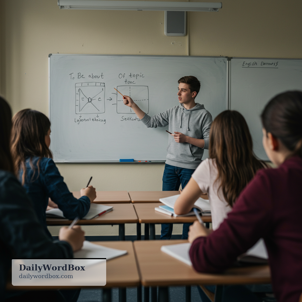 deal with: to be about a topic; to address a subject in speech or writing