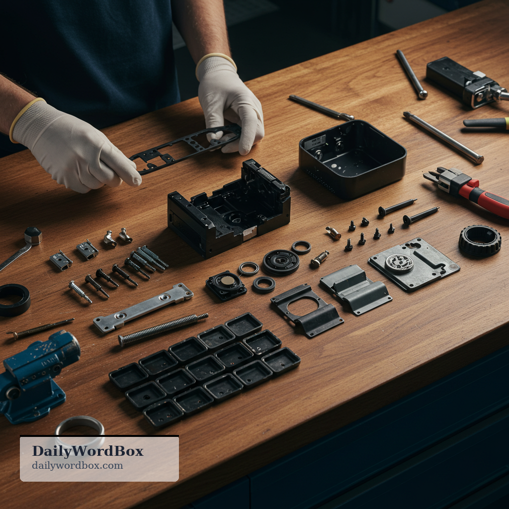 deconstruction: The process of taking something apart into its components in order to understand how it is made or works.