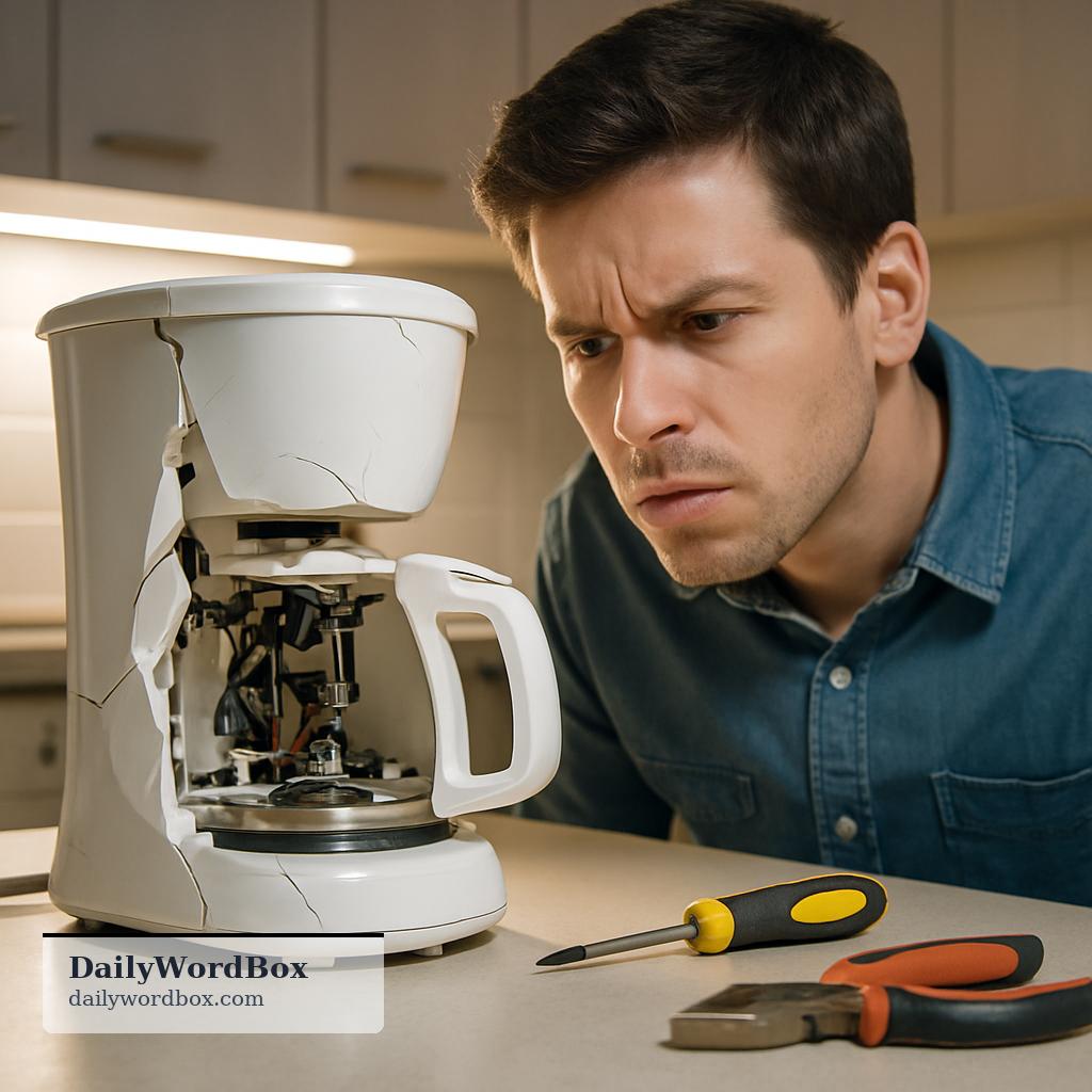 defective: Not working properly; having a fault or damage.