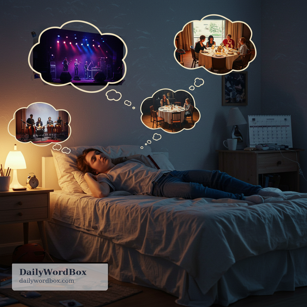 delulu: Having unrealistic beliefs or hopes, often used humorously online.