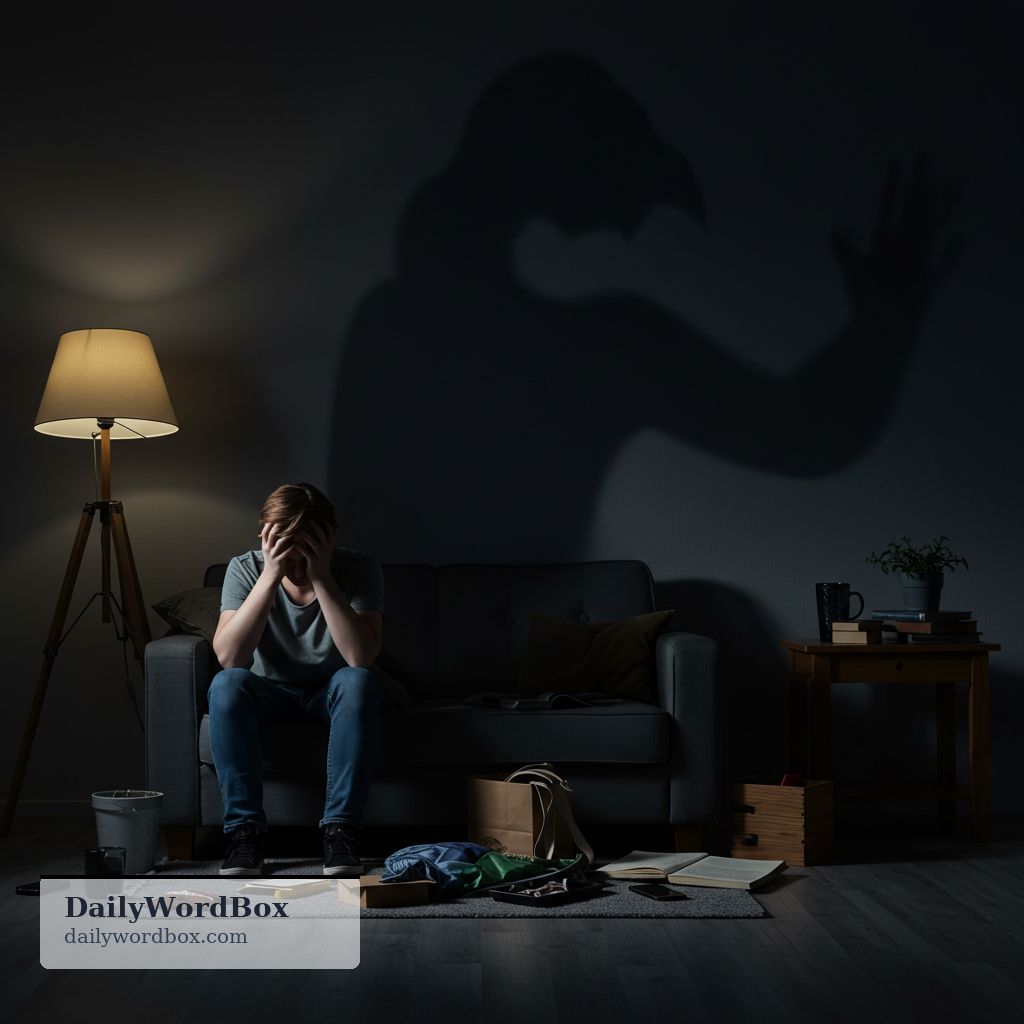 demon: a powerful inner problem that seems to control someone, such as fear, guilt, or addiction