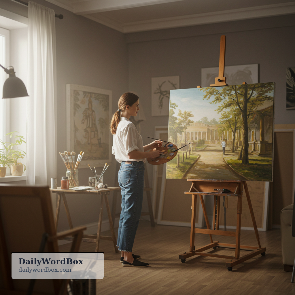 depict: To represent someone or something in a picture, film, or other visual form.