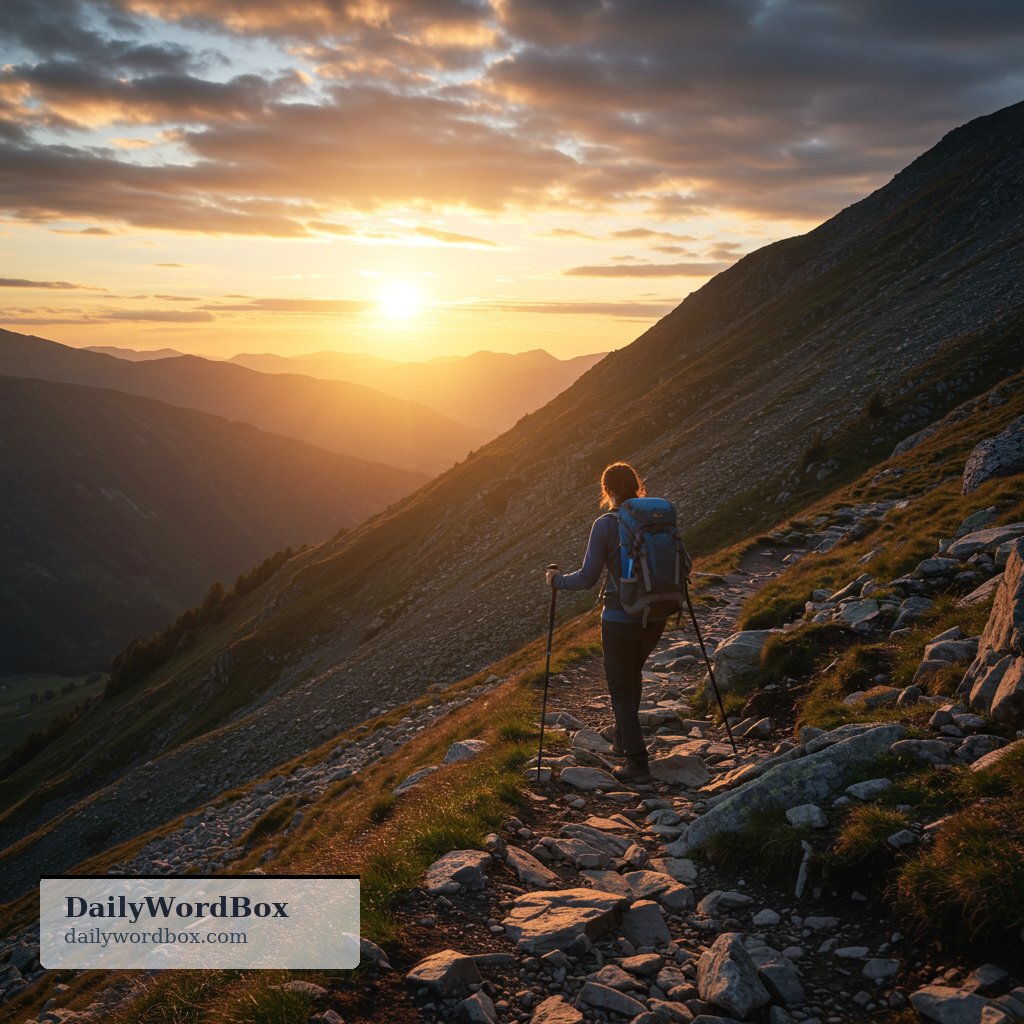 descent: the act of moving downward from a higher place