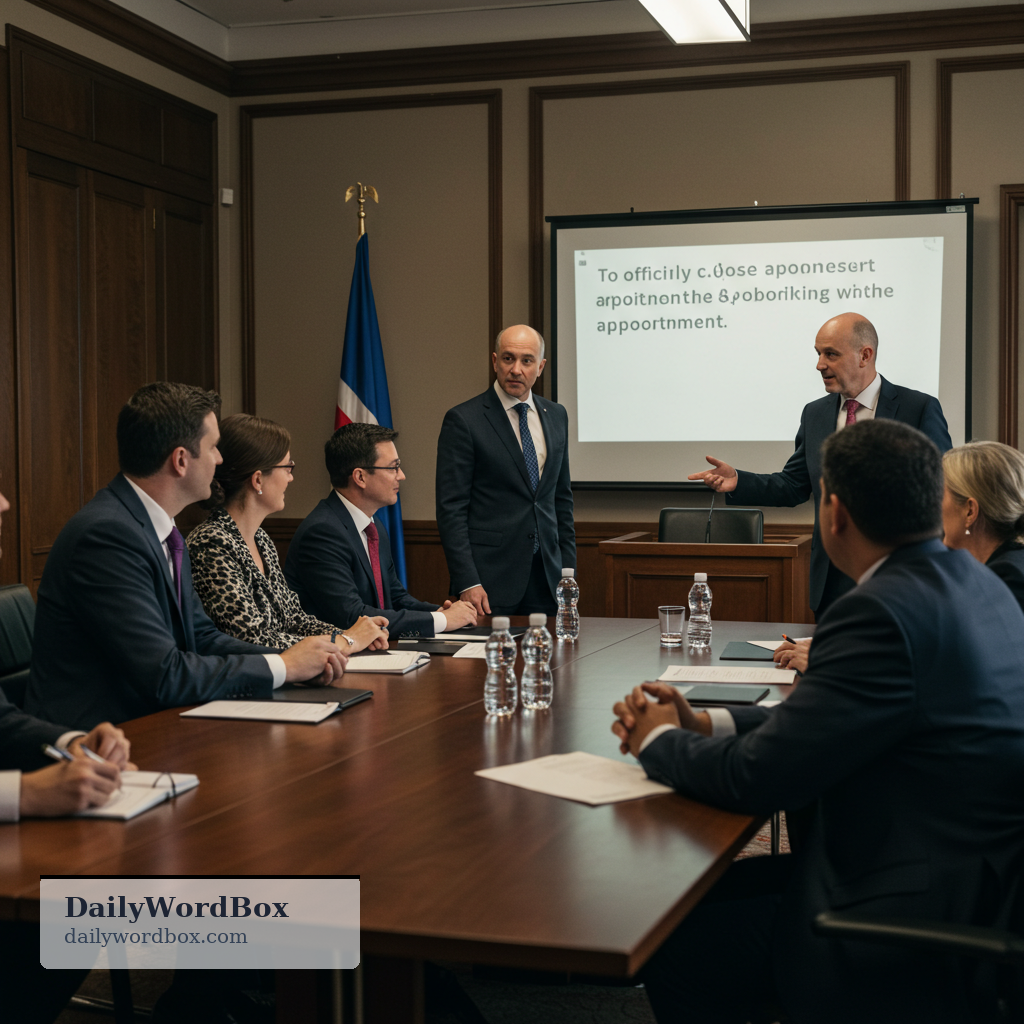 designate: to officially choose or appoint someone for a particular role or position
