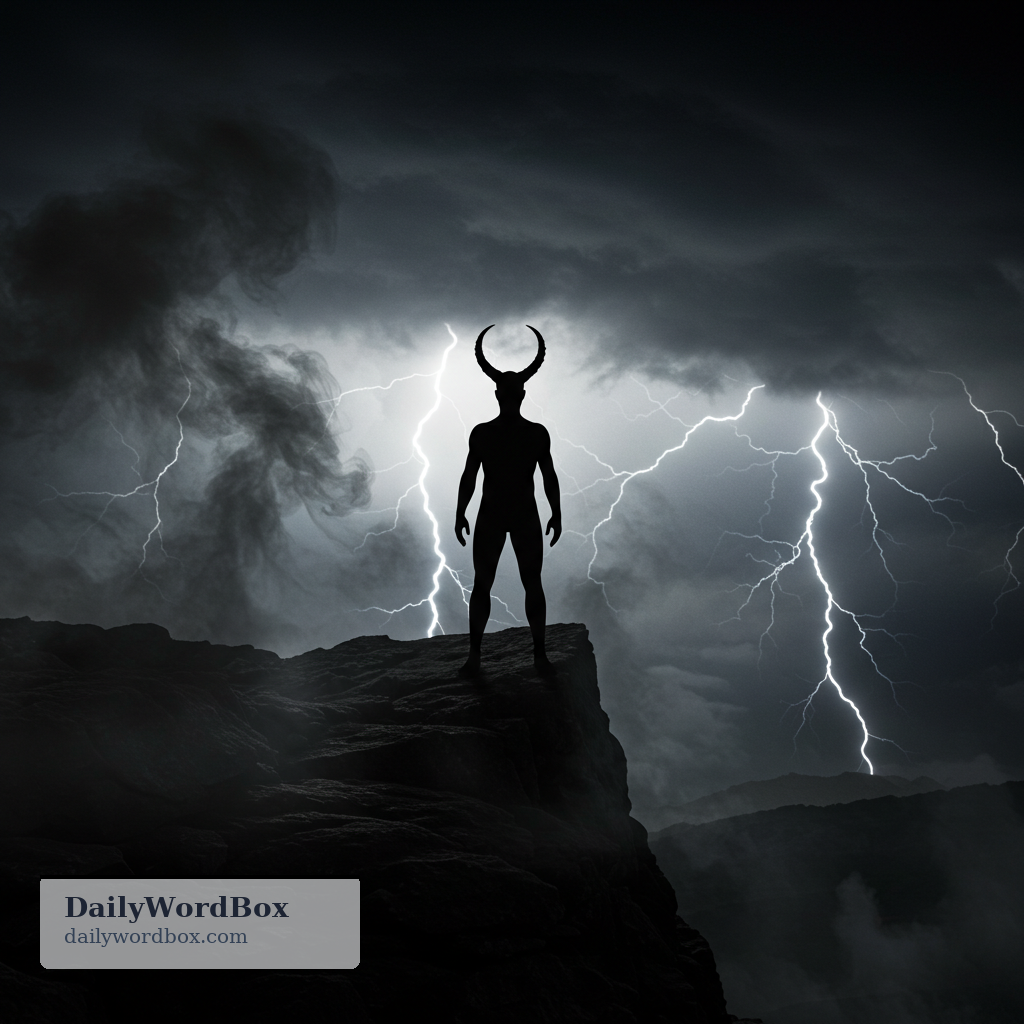 devil: An evil spirit or supernatural being, especially one believed to tempt or harm people.