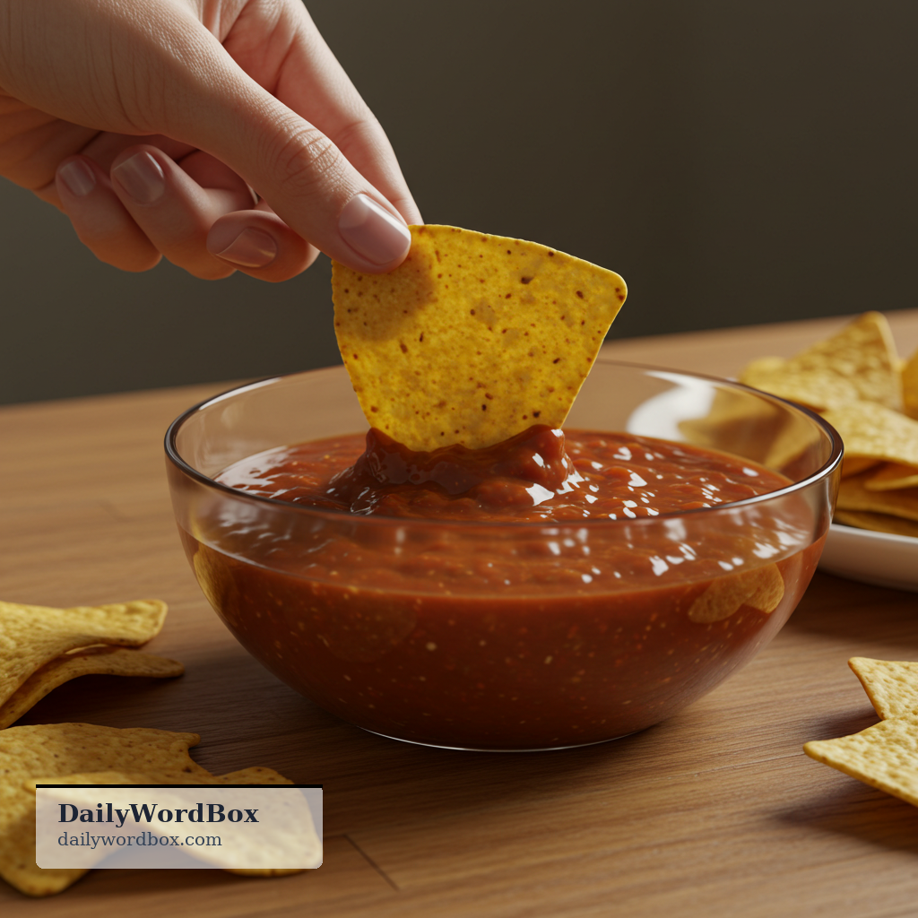 dip: to put something quickly into a liquid or other substance and take it out again