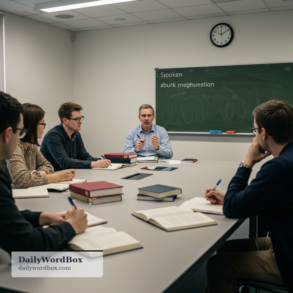 discourse: Spoken or written communication about a subject, especially serious or formal discussion.