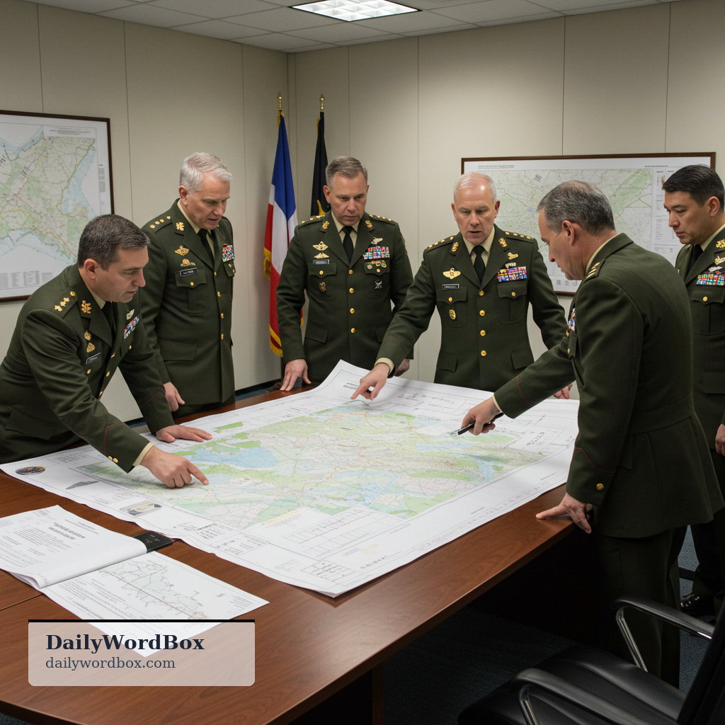 doctrine: a stated policy or principle that guides actions, especially in military or government contexts