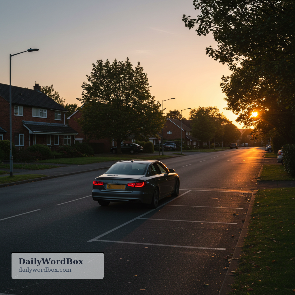 drive away: to leave somewhere by driving a vehicle