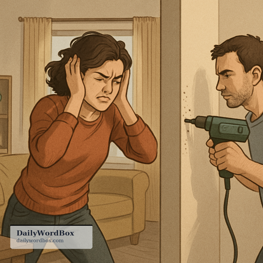 drive up the wall: To make someone extremely annoyed, frustrated, or impatient.