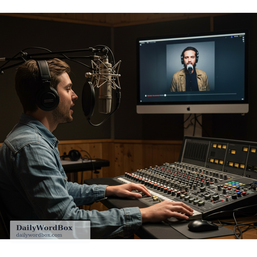 dub: to replace or add a voice or soundtrack in a film or video, often in another language