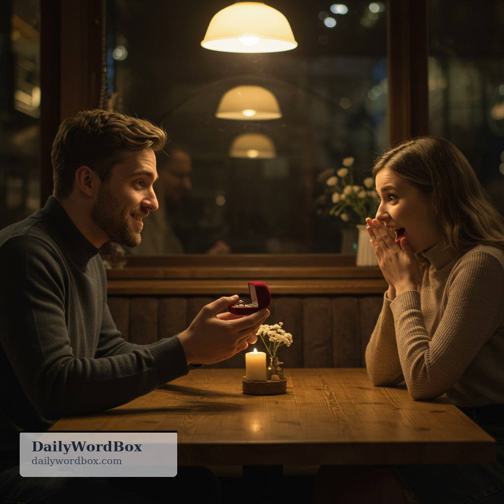engagement: a formal agreement to marry; the period during which two people are planning to marry