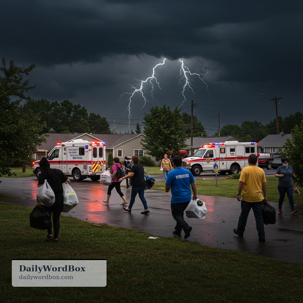 evacuate: to move people away from a dangerous place to safety