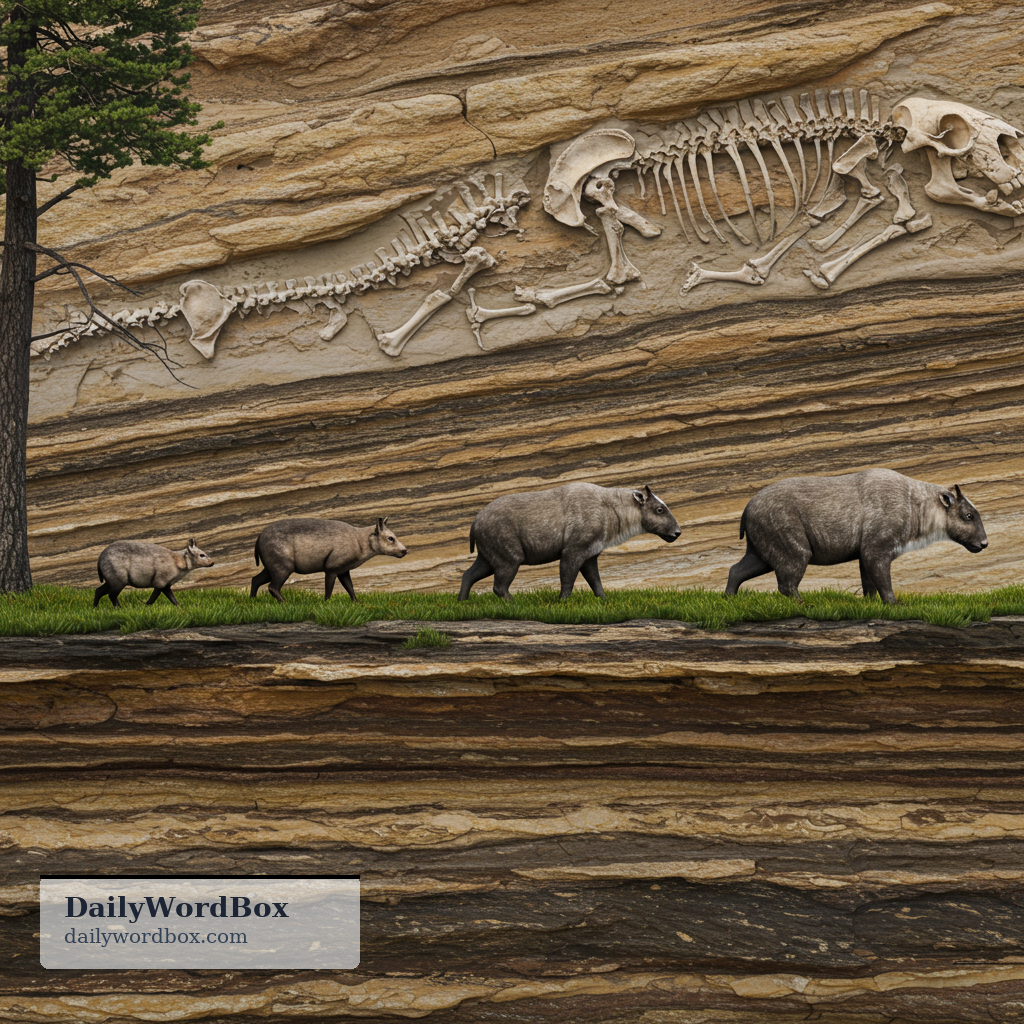 evolutionary: Relating to evolution or the development of organisms over time.