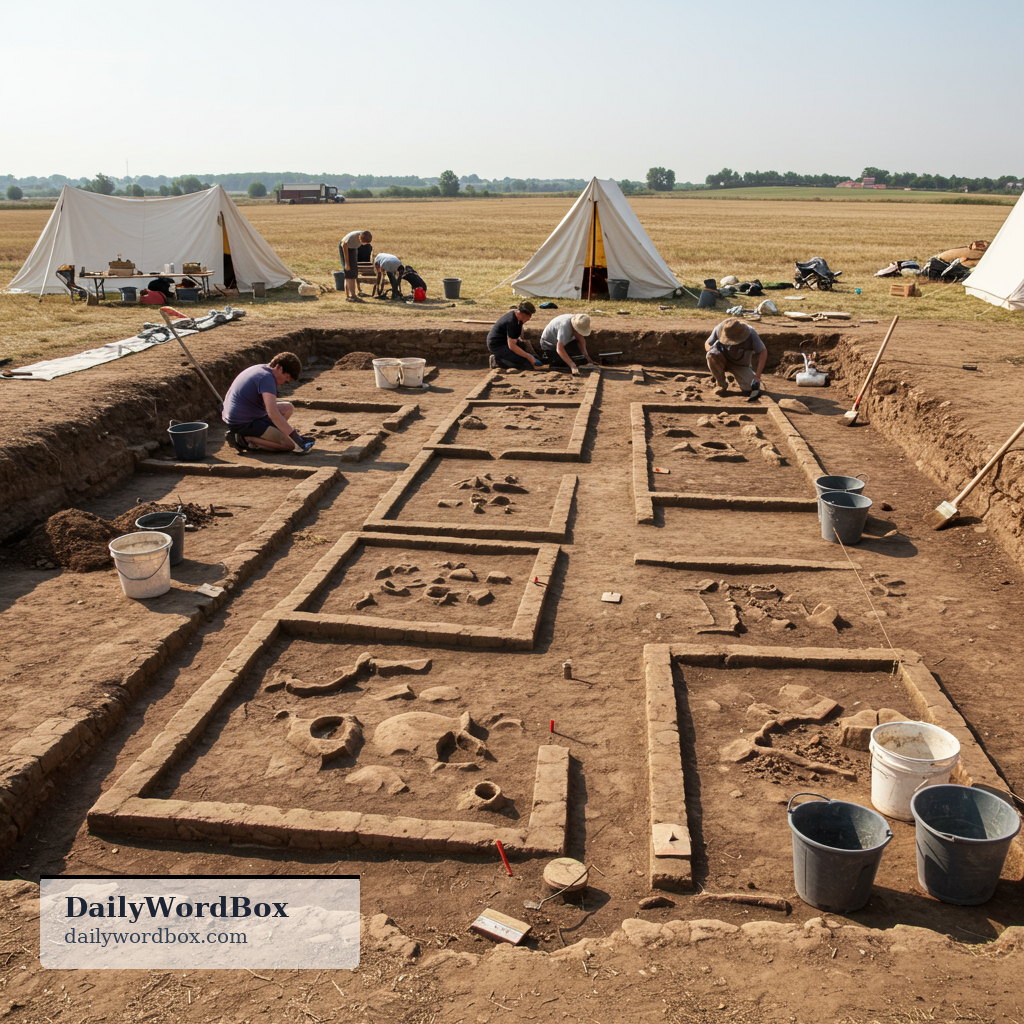 excavations: A site where digging has taken place, often revealing historical artifacts, or the hole or trench that has been…