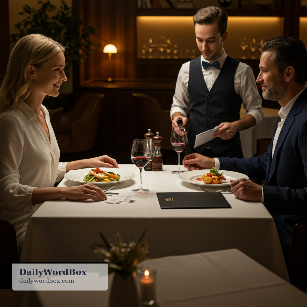 expensive meal: a meal that costs a lot of money, usually at a restaurant or special occasion