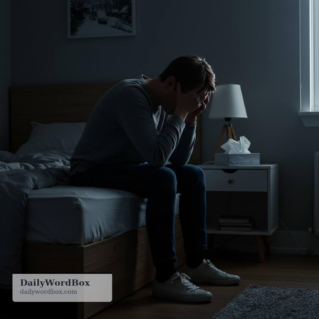 fall apart: To lose emotional control and become very upset.