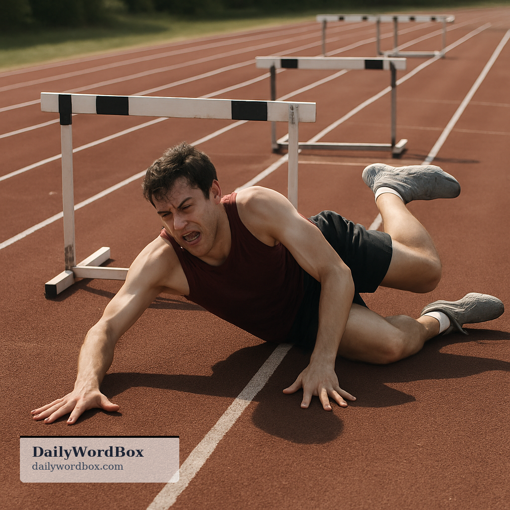 fall at the first hurdle: To fail right at the start of an activity or plan.