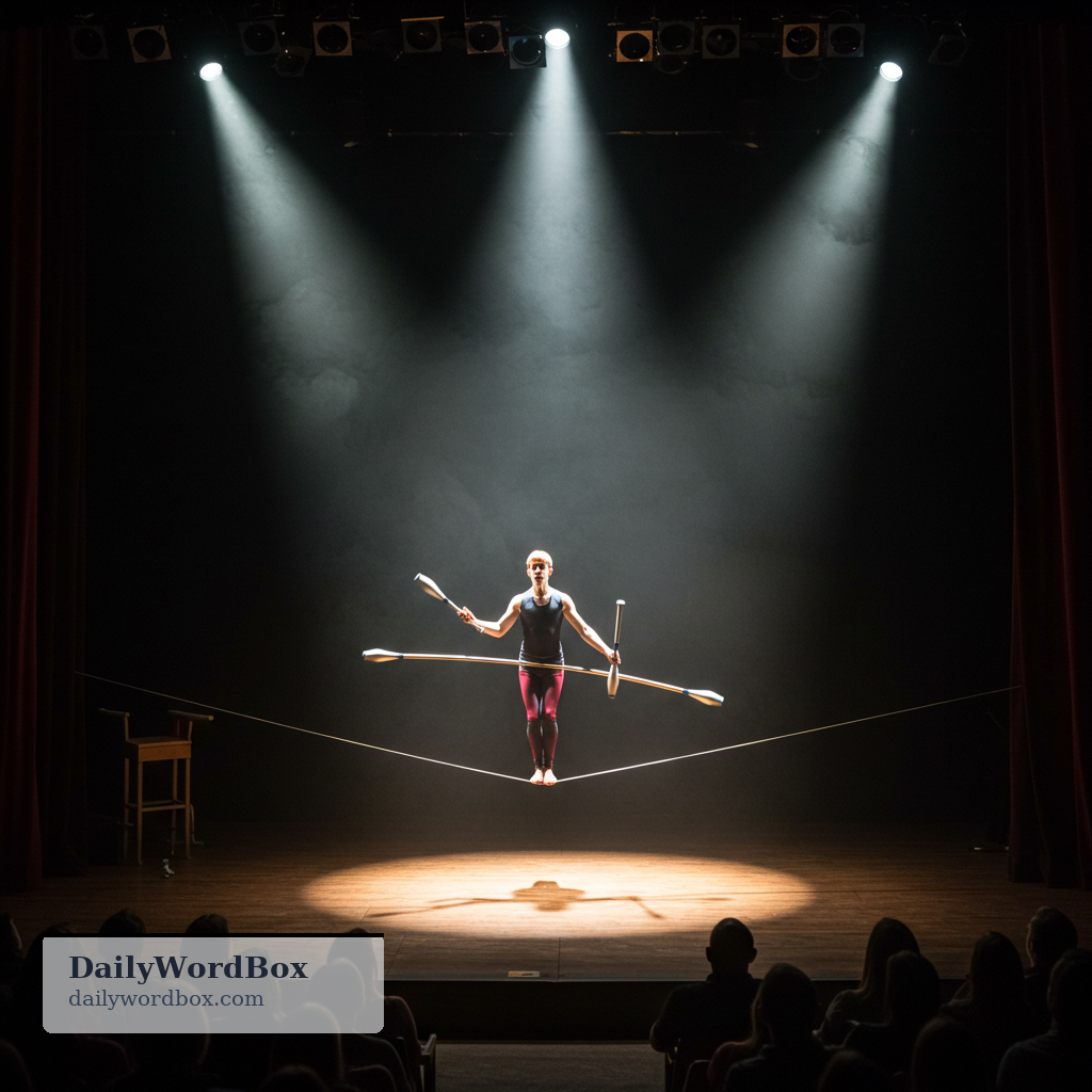 feat: A remarkable or unusual act that shows ability or creativity, often in a performance or demonstration.