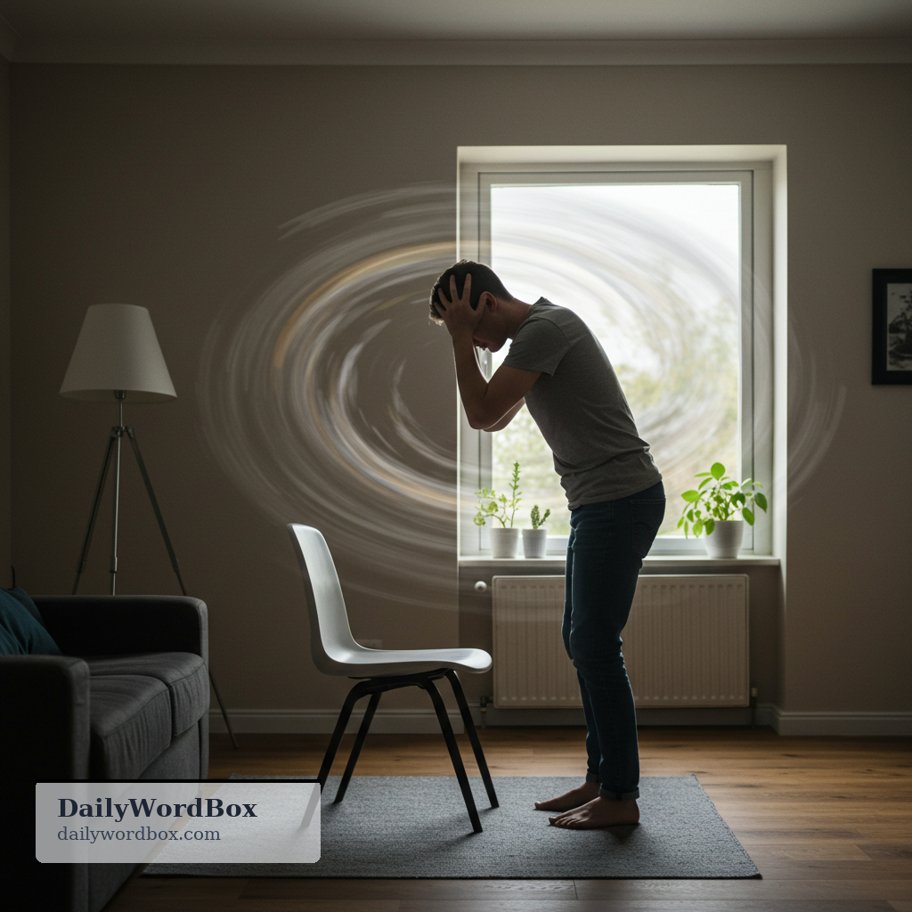 feel dizzy: to experience a spinning sensation or lightheadedness, as if you might faint