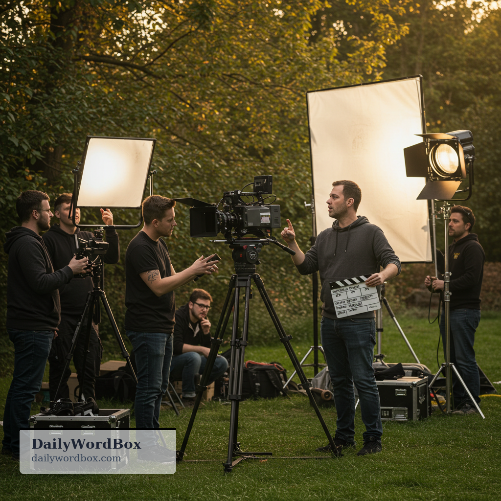 film-maker: a person who makes films, often professionally
