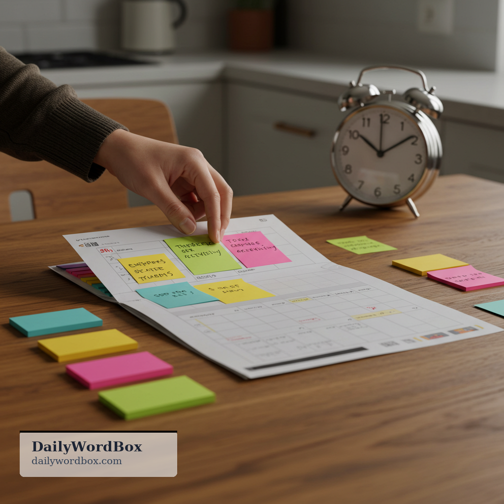 fit in: to be included in a plan or schedule; to have time for something