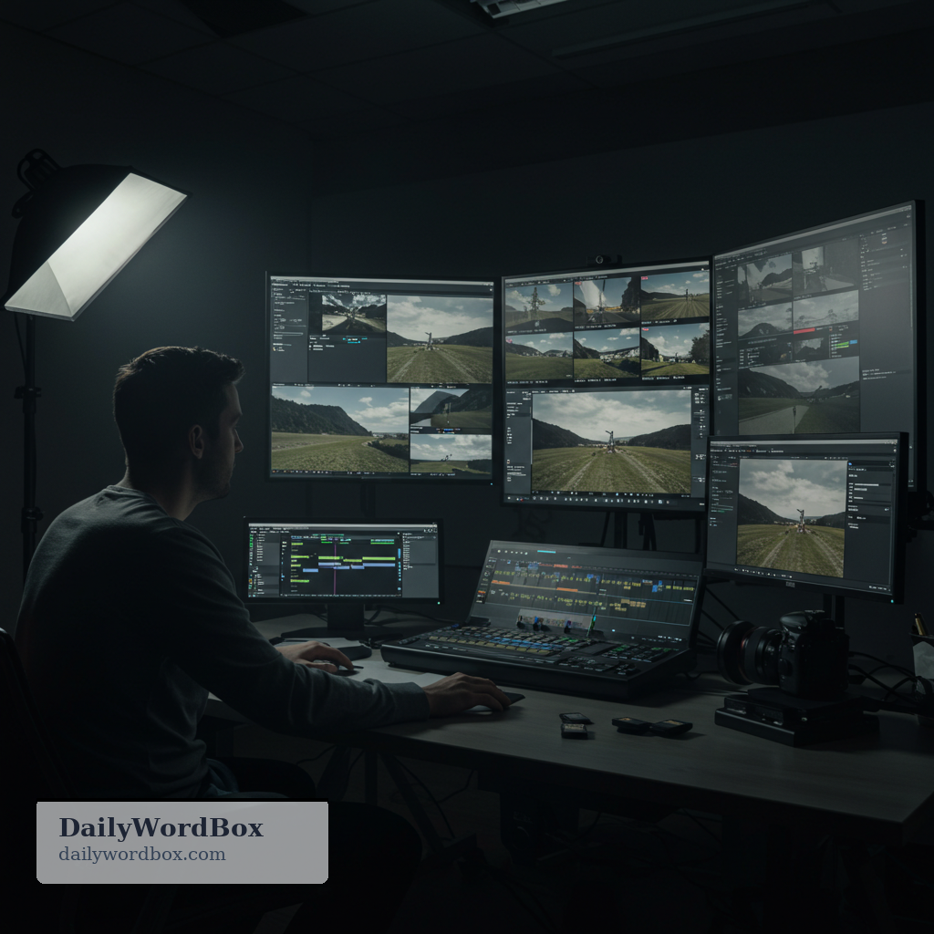 footage: Recorded video material, especially the raw material used for editing or reporting.