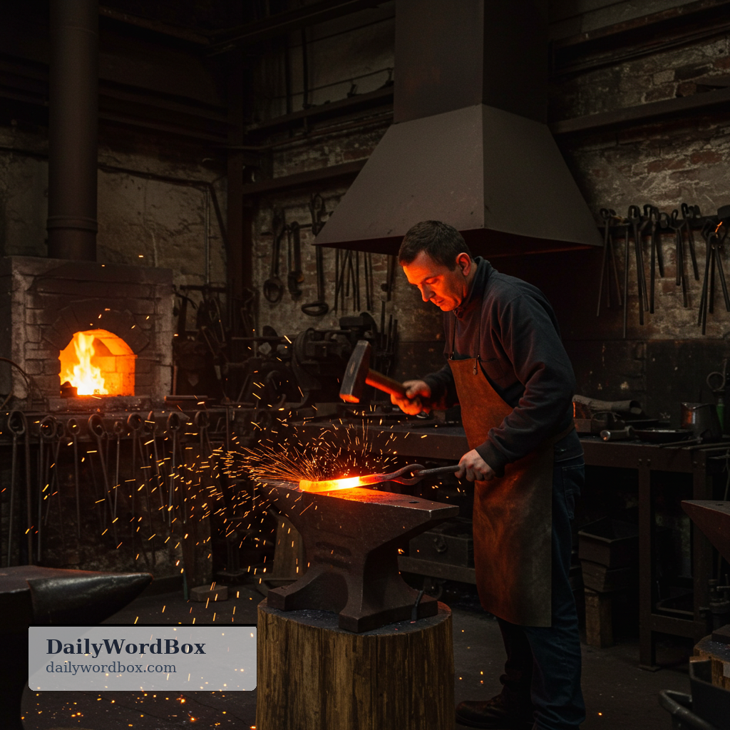 forge: to shape metal by heating it and hammering or pressing it