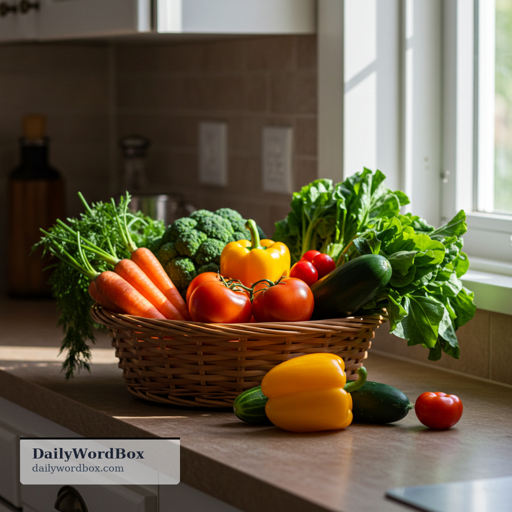 fresh vegetables: vegetables that are newly picked or bought and not frozen, canned, or old