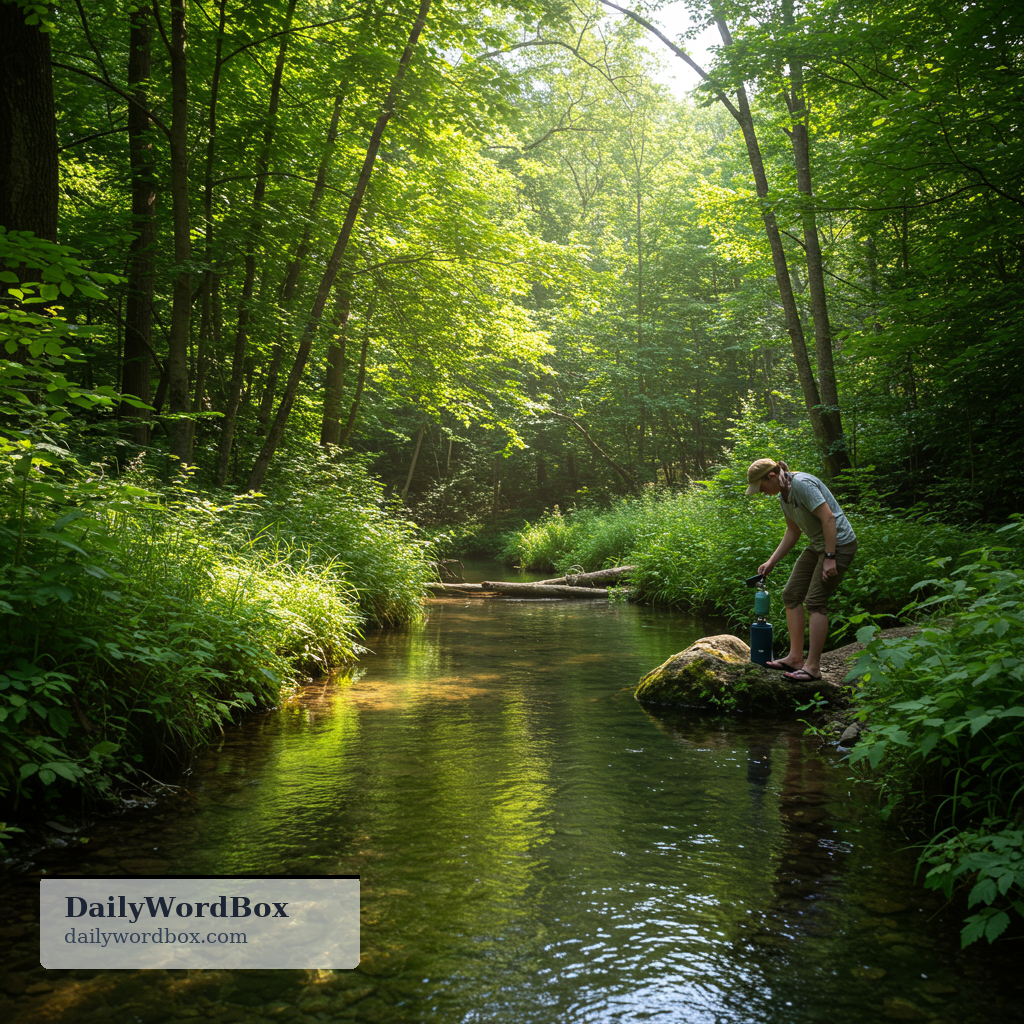 fresh water: water that is not salty and is clean enough for drinking or everyday use, such as from rivers, lakes, or wells