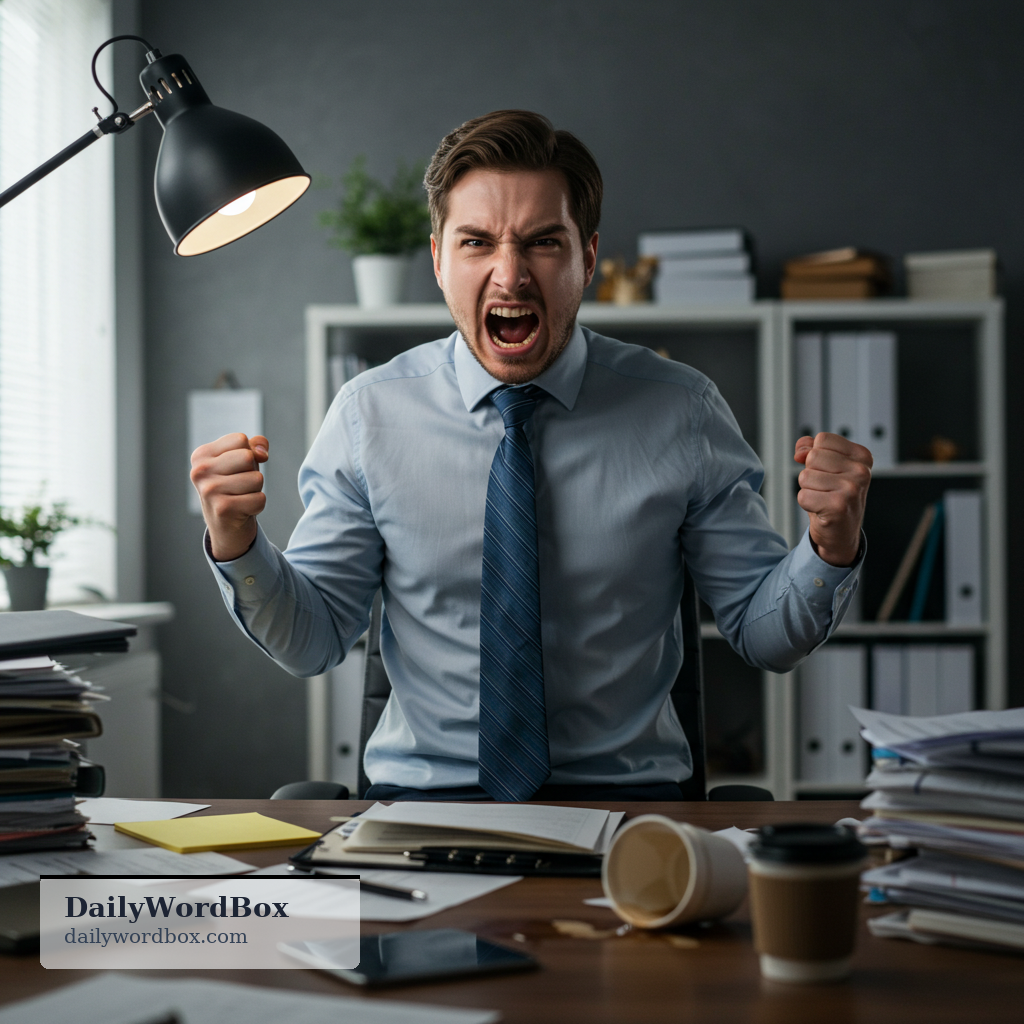 fuming: Extremely angry; showing strong anger.