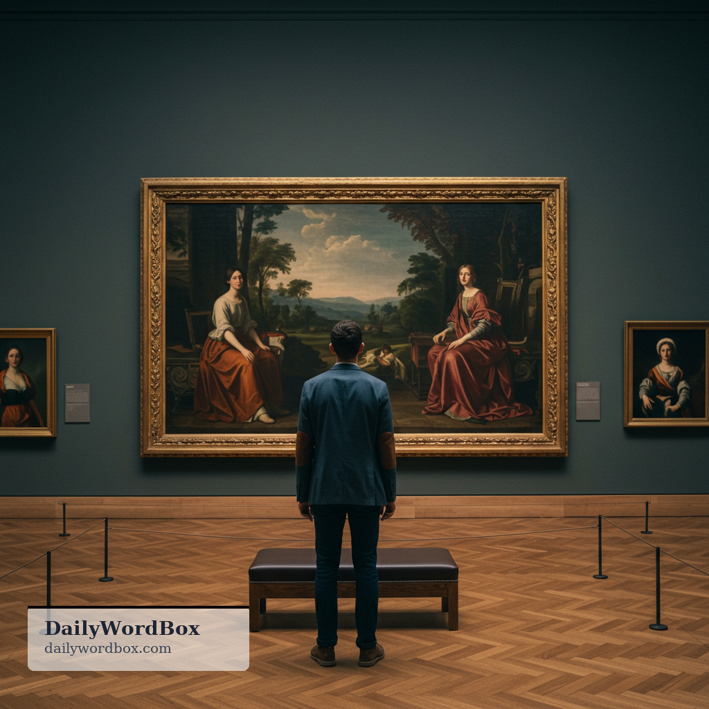 gaze: to look steadily at something for a period of time, often with interest or admiration