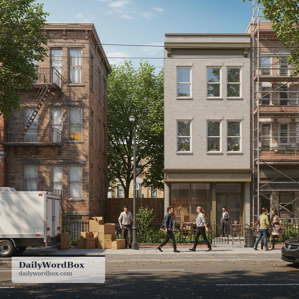 gentrification: The process by which a neighborhood becomes wealthier and more developed, often resulting in higher living c…
