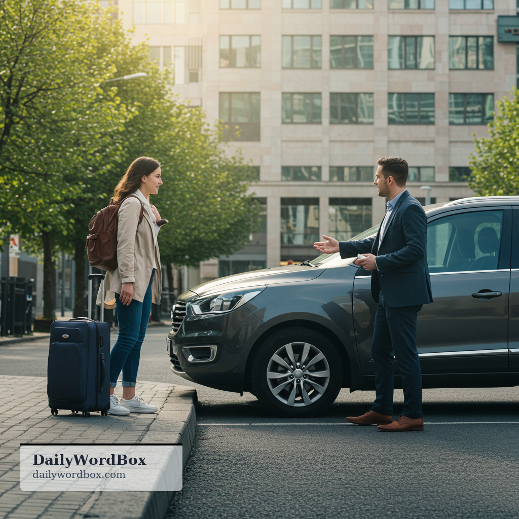 get a ride: to travel in someone else’s vehicle, usually because they take you somewhere