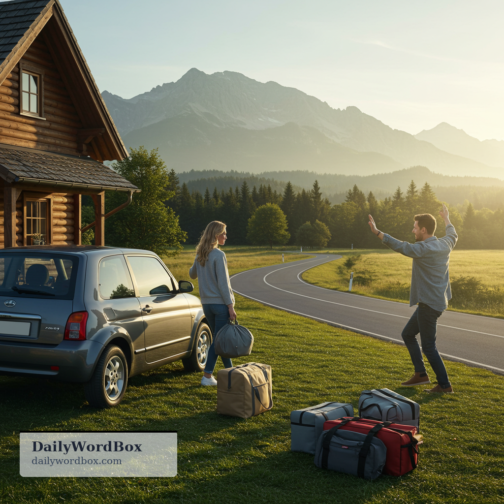 get away: to go somewhere for a short holiday or break from daily life
