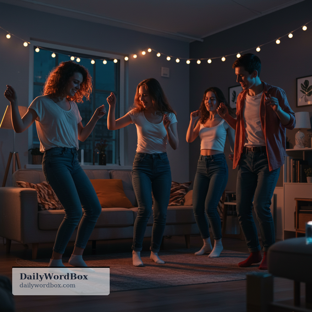 get down: to dance and enjoy yourself, especially to music